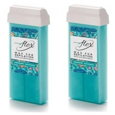 "Воск в картридже ItalWax Flex, Аквамарин, 100 мл 3 шт."