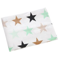 Простыня на резинке Солнышко бязь 60x120x10 салатовая Спаленка