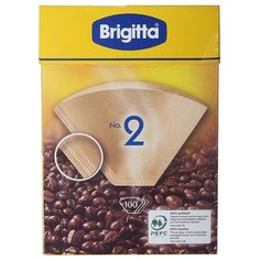 Одноразовые фильтры для капельной кофеварки Melitta Brigitta Размер 2, коричневый