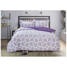 Постельное белье 1.5-спальное Selena Paisley Сирень, сатин, 50 х 70 см, фиолетовый