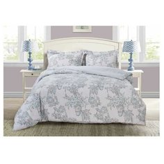 Постельное белье 2-спальное Selena Paisley Нежность, сатин, 50 х 70 см, серый