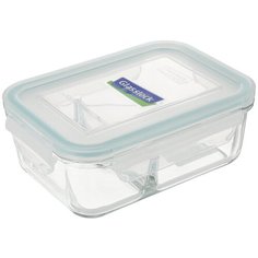 Glasslock Контейнер 1 л. MCRK-100, 13.8x18.6 см, голубой/прозрачный