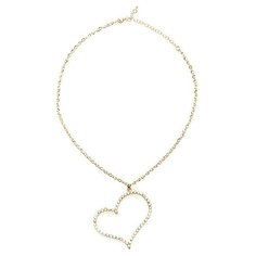 Ann Devine Цепочка с большой подвеской-сердцем Sweet Heart Pendant Necklace