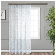 Штора Witerra вуаль-печать, Моне, 300*260 см, голубой, полиэстер 100%