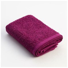 Полотенце махровое Экономь и Я 30х60 см, цв. фуксия, 100% хлопок 1782091