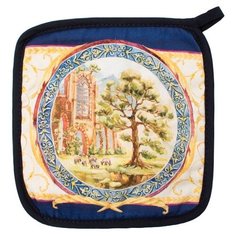 Прихватка Этель Ренессанс (4122601) синий/белый/желтый