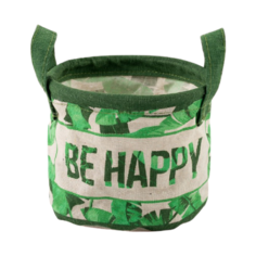 Этель Корзина Be Happy 14 х 12 см зелeный