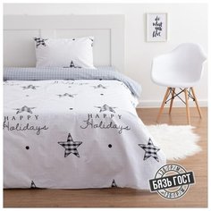 Постельное белье Этель "Звезды", 1,5-спальное, 145*210+,-2 см, 150*210+,-3 см, 50*70+,-3 см