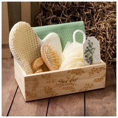 Набор подарочный "Spa day" полотенце и аксессуары Этель
