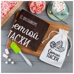 Набор подарочный "Светлой пасхи" полотенце 40х73см, лопатка 6384084 Этель