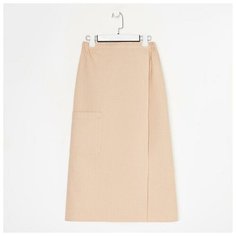 Полотенце банное Этель «Парео» с карманом 80*140 см. цв. бежевый, 100% хл, вафля 240 г/м2