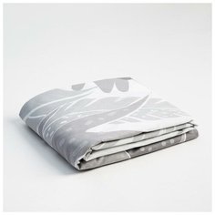 Простыня на резинке Этель «Листья» 160х200+25 см, 100% хл, поплин