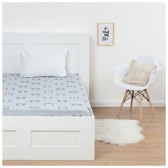 Простыня "Этель" Gray bear 150х214 см, 100% хлопок, бязь 7011945