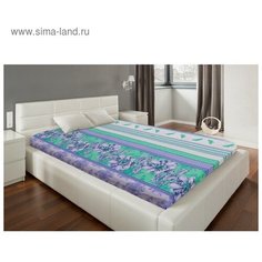 Простыня 1,5 сп Экономь и Я 150×215±3 «Гармония(вид 2)» 120 г/м², 100%хлопок, бязь Этель