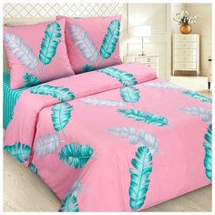 КПБ 2сп Традиция Перья 175х217, 180х220, 70х70см 2шт, поплин 110г/м хл100% La Pastel