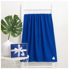 Полотенце детское подарочное Крошка Я 70*130 см, цв.сапфировый 100% хлопок 5389963