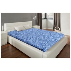 Простыня 1,5сп Экономь и Я 150*215±3 "Нежность" цв. синий,100% хлопок, бязь, 100гр/м2 5040961