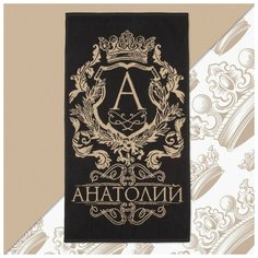 Полотенце махровое Этель "Анатолий" 50х90см, 100% хлопок, 420гр/м2 4607808