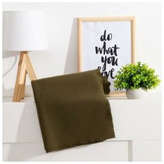 Плед Экономь и Я "Хаки" 75*100 см, 160 г/м2, 100% п/э 4589279