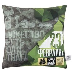 Подушка декоративная Этель "Огромных успехов" 40х40 см, велюр, велюр, 100% п/э 5447005