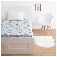 Простыня прямоугольная Экономь и Я "Гимнастки" 150*210 см, бязь 120 гр/м2, 100% хл 5498337