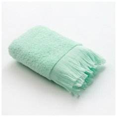 Полотенце махровое Love Life "Fringe" 30*60 мятный, 100% хлопок, 360 г/м2 4699536