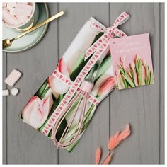 Набор подарочный "Весеннее настроение" полотенце 40х73 см, венчик кух. 4685263 Этель