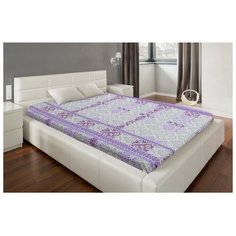 Простыня 1,5 сп Экономь и Я 150*215±3 "Ажур"цв. фиолетовый,120 гр/м2,100%хлопок,бязь 4494384