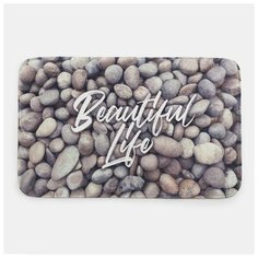 Коврик для ванной Этель "Beautiful life", 80х50 см, велюр 5399396