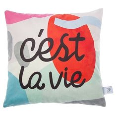 Чехол на подушку "Этель" Cest la vie 40х40 см, 100% п/э, велюр 4304070