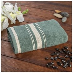 Полотенце махровое Fiesta "Natur" 50х90 см, малахит, 100% египетский хлопок, 500гр/м2 4122636