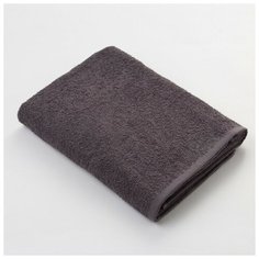 Полотенце махровое Экономь и Я 30х60 см, цв. серый, 100% хлопок 3324083