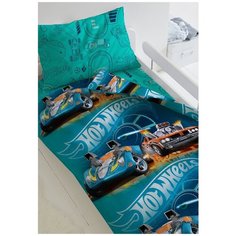 Комплект постельного белья 1.5 бязь Hot Wheels (70х70) рис. 16133-1/16134-1 Скорость Непоседа