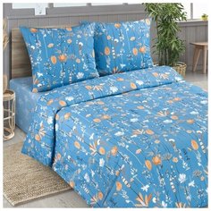 КПБ евро Традиция Ботаника 200х217, 220х240, 70х70см 2шт, поплин 110г/м хл100% La Pastel