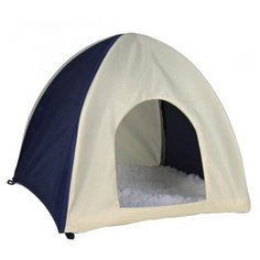 Домик для кроликов TRIXIE шуршащий 62683 37х37х35 см темно-синий/бежевый