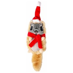Игрушка для собак DUVO+ мягкая "Новогодняя белка", 43х10х6см (Бельгия)