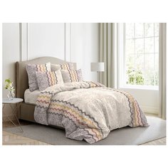 Постельное белье 1.5-спальное Ночь Нежна Арабика, бязь, 70 х 70 см, бежевый