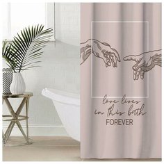 Штора для ванной Этель "Adam" 145 х 180 см, полиэстер 5494677