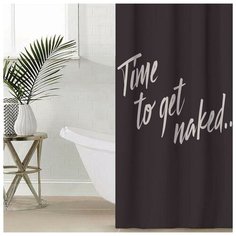 Штора для ванной Этель "Time to get naked" 145 х 180 см, полиэстер 5494684