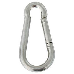 Карабин для поводка собаки Triol 65B-1 альпинистский без замка 4 см х 4 мм серебристый