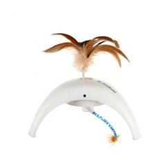 Интерактивная игрушка для кошек PетDroid с ДАТЧИКАМИ ДВИЖЕНИЯ 18 СМ (белый) Gi Gwi