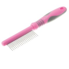 DeLIGHT Расческа ROSE с "кольцами" разнозубая