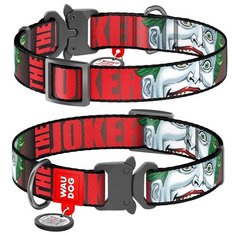WauDog Ошейник для собак Nylon с рисунком "Джокер" (ширина 25 мм, длина 31-49 см)