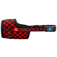 WauDog Nylon Намордник, рисунок "Шотландка" (размер №4, обхват 35-43 см)