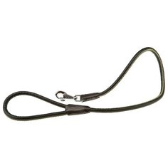 Ferplast Поводок DERBY G12/110, черный, эко-кожа с нейлоновым шнуром Черный