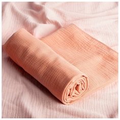 Пеленка двухслойная "Крошка Я" Peach, 135х100см, 100 % хлопок 6535581