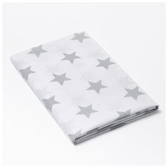 Пеленка "Крошка Я" Grey star 75*120 см, бязь, хлопок 100% 4599945