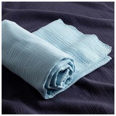 Пеленка двухслойная "Крошка Я" Light blue, 135х100см, 100 % хлопок 6535572