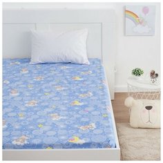 Простыня Экономь и Я "Мишки" цв.голубой,150*215±3 см,бязь 100 гр/м2 4699567