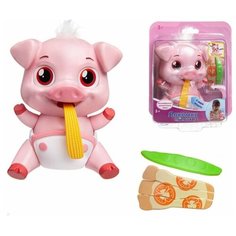 Интерактивная игрушка ABTOYS лакомки-munchkinz свинка 12,6 СМ